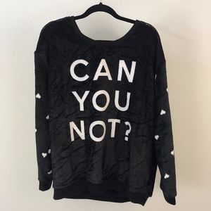 Can You Not Fuzzy Soft Sweater XL 188